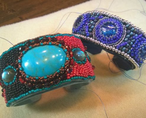 Bead Emboidered Cuffs