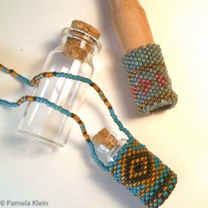 Peyote Stitched Vial