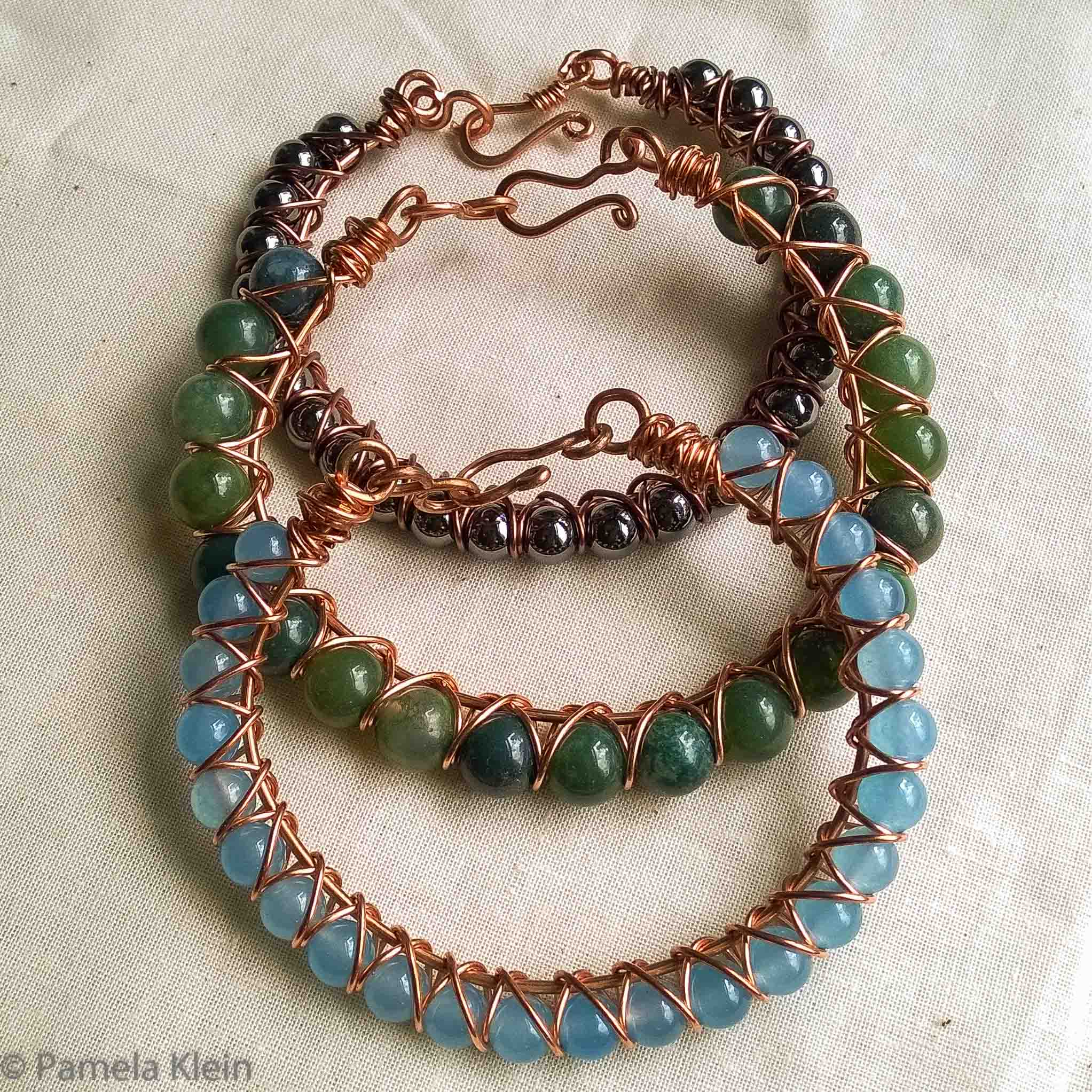 Wire Wrapped Bracelet | How to Make Wire Jewelry | Wire Wrap a Stone