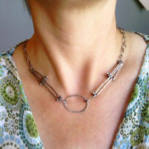 Rustic Hinge Necklace