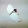 Faceted Amethyst Solitaire Ring