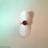 Faceted Garnet Solitaire Ring