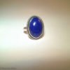 Oval Lapis Ring w Twist Accent