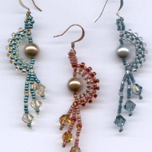 Pearls on Half Shell Earrings