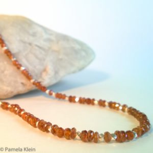 Hessonite Sterling Necklace