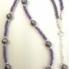 Faceted Amethyst and Pearl Necklace